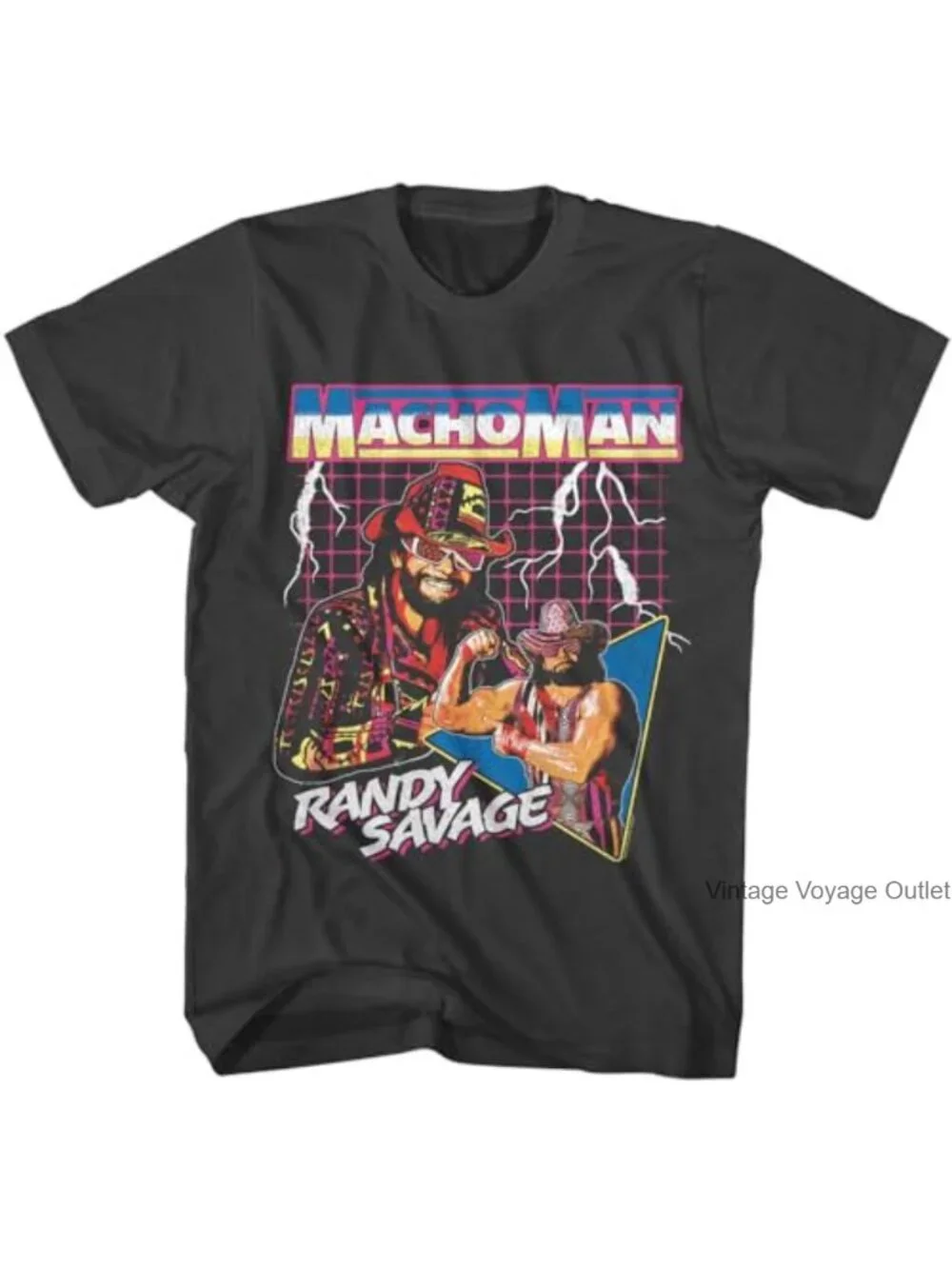 Retro 80s Wrestling Legend Graphic Tee, 100% Cotton, Lightweight, Crew Neck